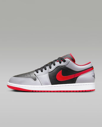 Air Jordan 1 Low Men's Shoes - Black/Cement Grey/White/Fire Red