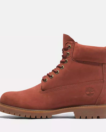 TIMBERLAND PREMIUM 6 INCH LACE UP WP BOOT | TB0A2N6F-EQ1 DARK RED NUBUCK