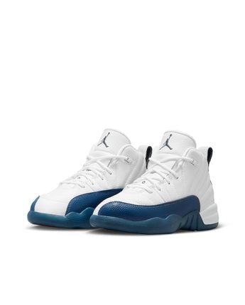 JORDAN 12 RETRO "FRENCH BLUE" (PS) | 151186-114 WHITE/FRENCH BLUE-METALLIC SILVER