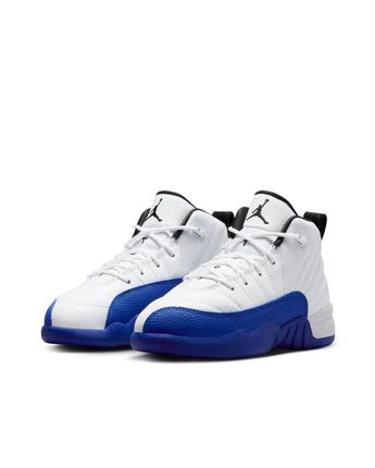 JORDAN 12 RETRO "WHITE & GAME ROYAL" (PS) | 151186-140 WHITE/BLACK-GAME ROYAL