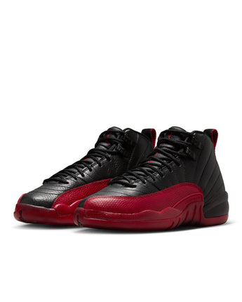 AIR JORDAN 12 RETRO "BLACK AND VARSITY RED" (GS) | 153265-002 BLACK/VARSITY RED