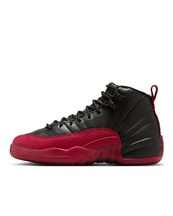 AIR JORDAN 12 RETRO "BLACK AND VARSITY RED" (GS) | 153265-002 BLACK/VARSITY RED