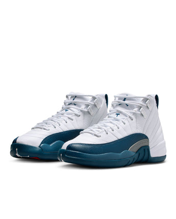 AIR JORDAN 12 RETRO "FRENCH BLUE" (GS) | 153265-114 WHITE/FRENCH BLUE-METALLIC SILVER