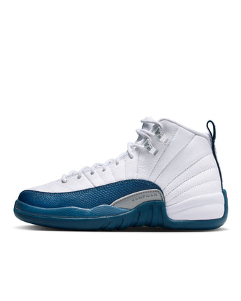 AIR JORDAN 12 RETRO "FRENCH BLUE" (GS) | 153265-114 WHITE/FRENCH BLUE-METALLIC SILVER