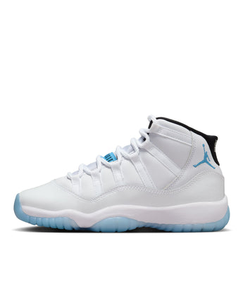 AIR JORDAN 11 RETRO "LEGEND BLUE" (GS) | 378038-104 WHITE/LEGEND BLUE-BLACK