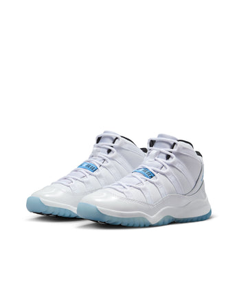 AIR JORDAN 11 RETRO "LEGEND BLUE" (PS) | 378039-104 WHITE/LEGEND BLUE-BLACK