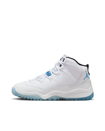 AIR JORDAN 11 RETRO "LEGEND BLUE" (PS) | 378039-104 WHITE/LEGEND BLUE-BLACK