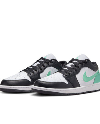 AIR JORDAN 1 LOW | 553558-131 WHITE/BLACK-GREEN GLOW