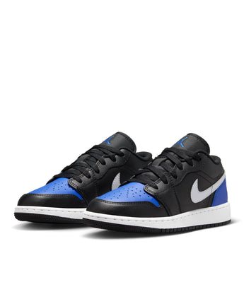 AIR JORDAN 1 LOW (GS) | 553560-042 BLACK/WHITE-GAME ROYAL