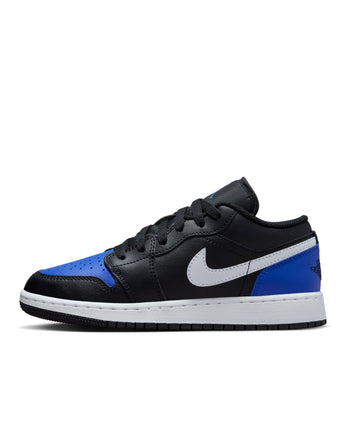 AIR JORDAN 1 LOW (GS) | 553560-042 BLACK/WHITE-GAME ROYAL