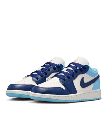 AIR JORDAN 1 LOW (GS) | 553560-149 SAIL/BLUE VOID-BLUE CHILL-HOT LAVA