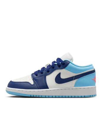 AIR JORDAN 1 LOW (GS) | 553560-149 SAIL/BLUE VOID-BLUE CHILL-HOT LAVA