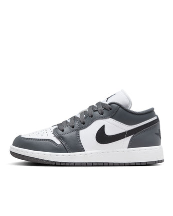 AIR JORDAN 1 LOW (GS) | 553560-152 WHITE/BLACK-IRON GREY