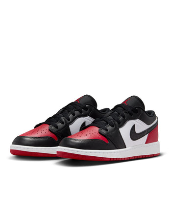 AIR JORDAN 1 LOW (GS) | 553560-161 WHITE/BLACK-VARSITY RED-WHITE