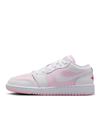 AIR JORDAN 1 LOW (GS) | 553560-608 PINK FOAM /WHITE-FIRE RED