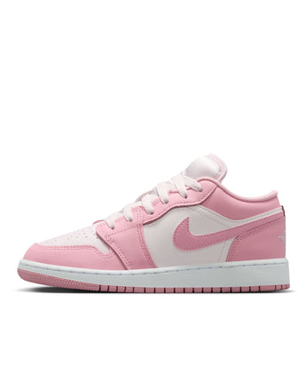 AIR JORDAN 1 LOW (GS) | 553560-614 MED SOFT PINK/PEARL PINK-WHITE