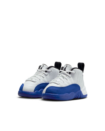 JORDAN 12 RETRO "WHITE & GAME ROYAL" (TD) | 850000-140 WHITE/BLACK-GAME ROYAL