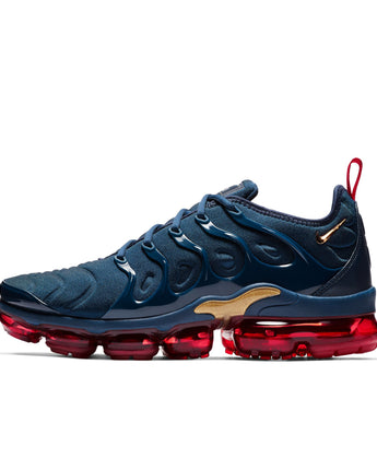 NIKE AIR VAPORMAX PLUS | 924453-405 MIDNIGHT NAVY/METALLIC GOLD-BLACK