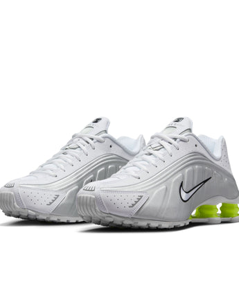 NIKE SHOX R4 | AR3565-102 WHITE/WHITE-METALLIC SILVER-VOLT