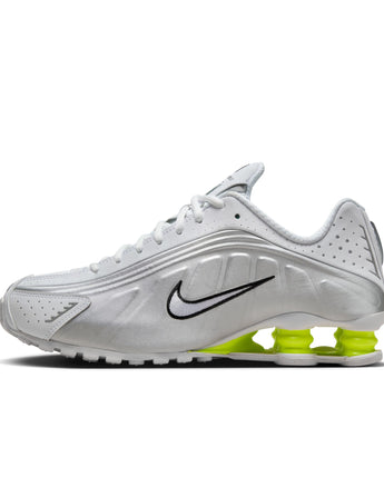 NIKE SHOX R4 | AR3565-102 WHITE/WHITE-METALLIC SILVER-VOLT