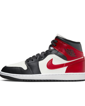 W AIR JORDAN 1 MID | BQ6472-160 SAIL/GYM RED-OFF NOIR-WHITE