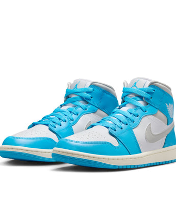 W AIR JORDAN 1 MID | BQ6472-400 DK POWDER BLUE/NEUTRAL GREY-WHITE-SAIL