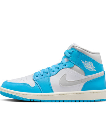 W AIR JORDAN 1 MID | BQ6472-400 DK POWDER BLUE/NEUTRAL GREY-WHITE-SAIL