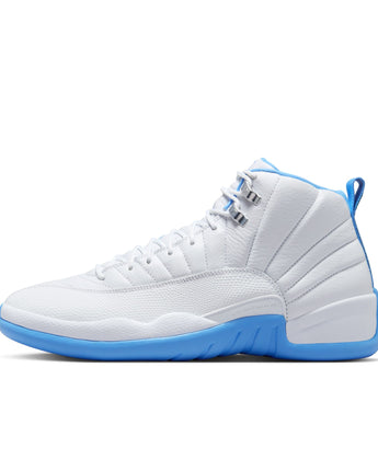 AIR JORDAN 12 RETRO "MELO" | CT8013-112 WHITE/UNIVERSITY BLUE-METALLIC SILVER