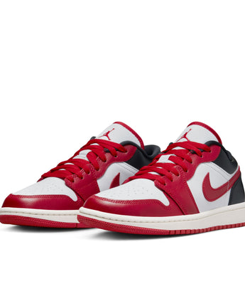 W AIR JORDAN 1 LOW | DC0774-160 WHITE/GYM RED-BLACK-SAIL