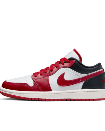 W AIR JORDAN 1 LOW | DC0774-160 WHITE/GYM RED-BLACK-SAIL