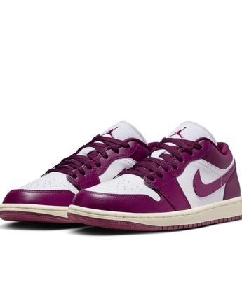 W AIR JORDAN 1 LOW | DC0774-161 WHITE/BORDEAUX-SAIL