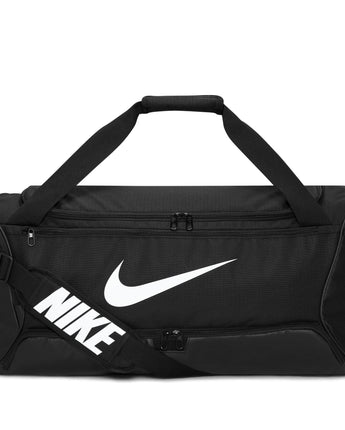 NIKE BRASILIA 9.5 DUFFLE BAG (60L) | DH7710-010 BLACK/BLACK/WHITE