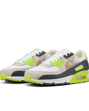 NIKE AIR MAX 90 | DM0029-107 WHITE/KHAKI/CYBER/DK SMOKE GREY