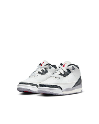 JORDAN 3 RETRO "CEMENT GREY" (TD) | DM0968-106 SUMMIT WHITE/FIRE RED-CEMENT GREY-BLACK