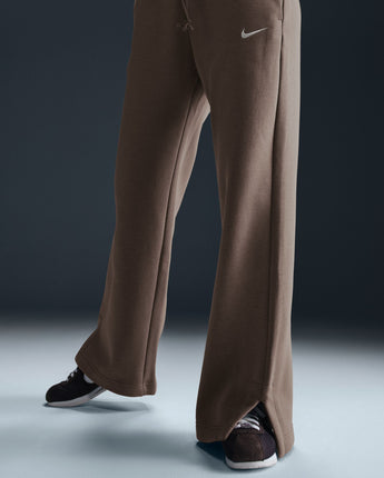 NIKE SPORTSWEAR PHOENIX FLEECE WIDE PANTS | DQ5615-233 MINK BROWN/SAIL