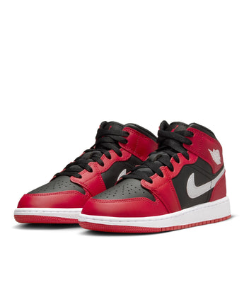 AIR JORDAN 1 MID | DQ8423-061 BLACK/WHITE-GYM RED