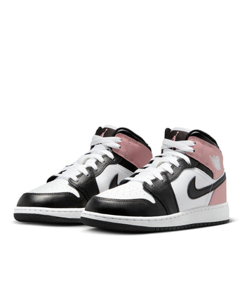 AIR JORDAN 1 MID (GS) | DQ8423-100 WHITE/BLACK-RUST PINK