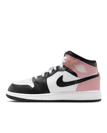 AIR JORDAN 1 MID (GS) | DQ8423-100 WHITE/BLACK-RUST PINK