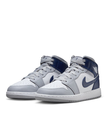 AIR JORDAN 1 MID | DQ8423-104 WHITE/MIDNIGHT NAVY-WOLF GREY