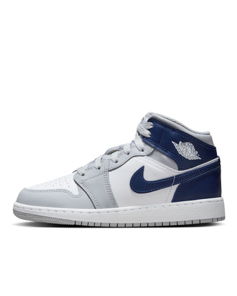 AIR JORDAN 1 MID | DQ8423-104 WHITE/MIDNIGHT NAVY-WOLF GREY