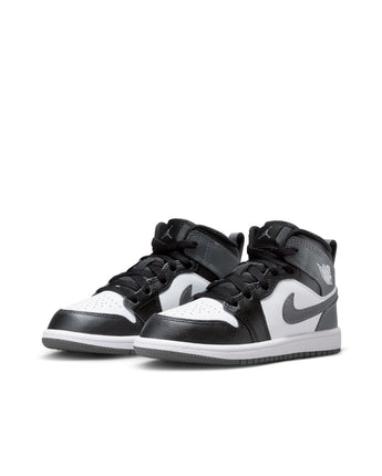 JORDAN 1 MID (PS) | DQ8424-001 BLACK/IRON GREY-WHITE