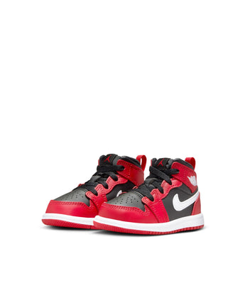 JORDAN 1 MID (TD) | DQ8425-061 BLACK/WHITE-GYM RED