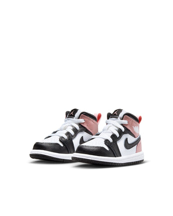 JORDAN 1 MID (TD) | DQ8425-100 WHITE/BLACK-RUST PINK