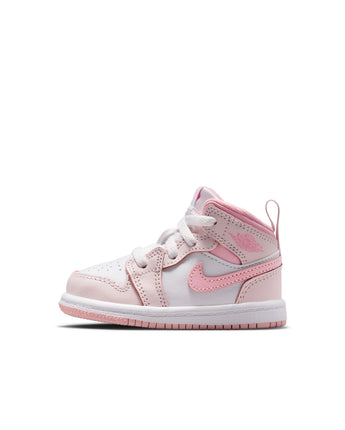 JORDAN 1 MID (TD) | DQ8425-600 PEARL PINK/MED SOFT PINK-WHITE