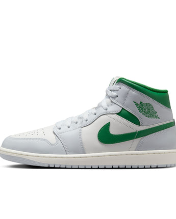 AIR JORDAN 1 MID | DQ8426-142 SUMMIT WHITE/PINE GREEN-PURE PLATINUM