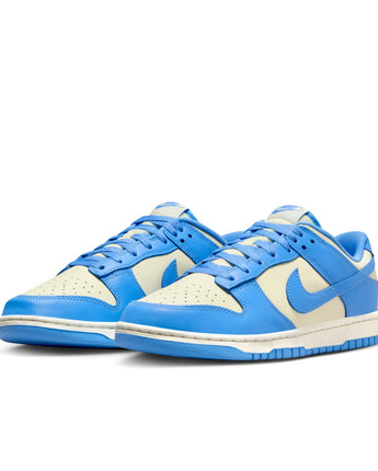 NIKE DUNK LOW RETRO | DV0833-113 COCONUT MILK/UNIVERSITY BLUE-GYM RED