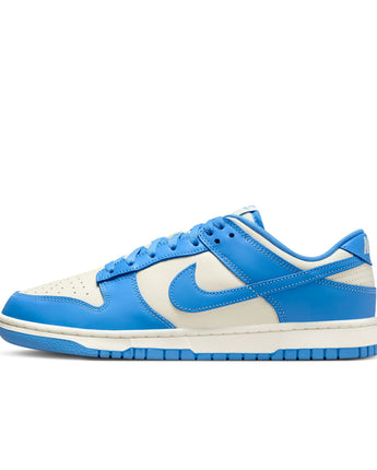 NIKE DUNK LOW RETRO | DV0833-113 COCONUT MILK/UNIVERSITY BLUE-GYM RED