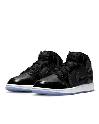 AIR JORDAN 1 MID SE (GS) | DV1337-004 BLACK/DARK CONCORD-WHITE