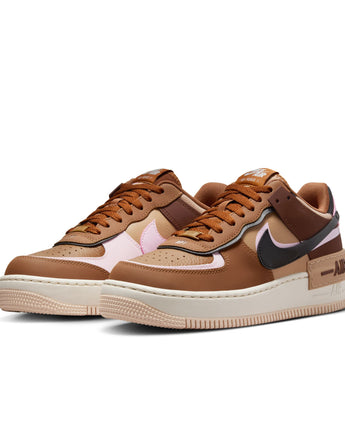 W NIKE AIR FORCE 1 SHADOW | DZ1847-200 LT BRITISH TAN/BLACK-PINK FOAM -HEMP