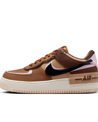 W NIKE AIR FORCE 1 SHADOW | DZ1847-200 LT BRITISH TAN/BLACK-PINK FOAM -HEMP